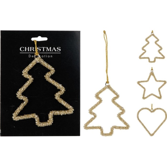 PENDENTE PERLINE ORO 10CM 3ASS